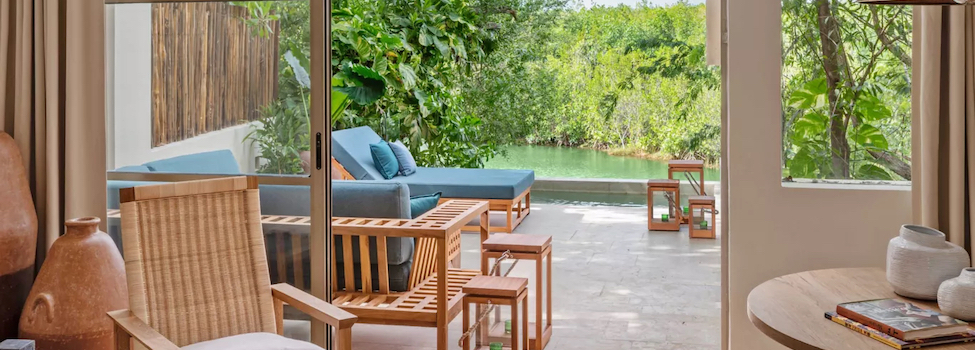 Beachside Lagoon Suite Room 517 at Rosewood Mayakoba Resort, Playa Del Carmen, Mexico